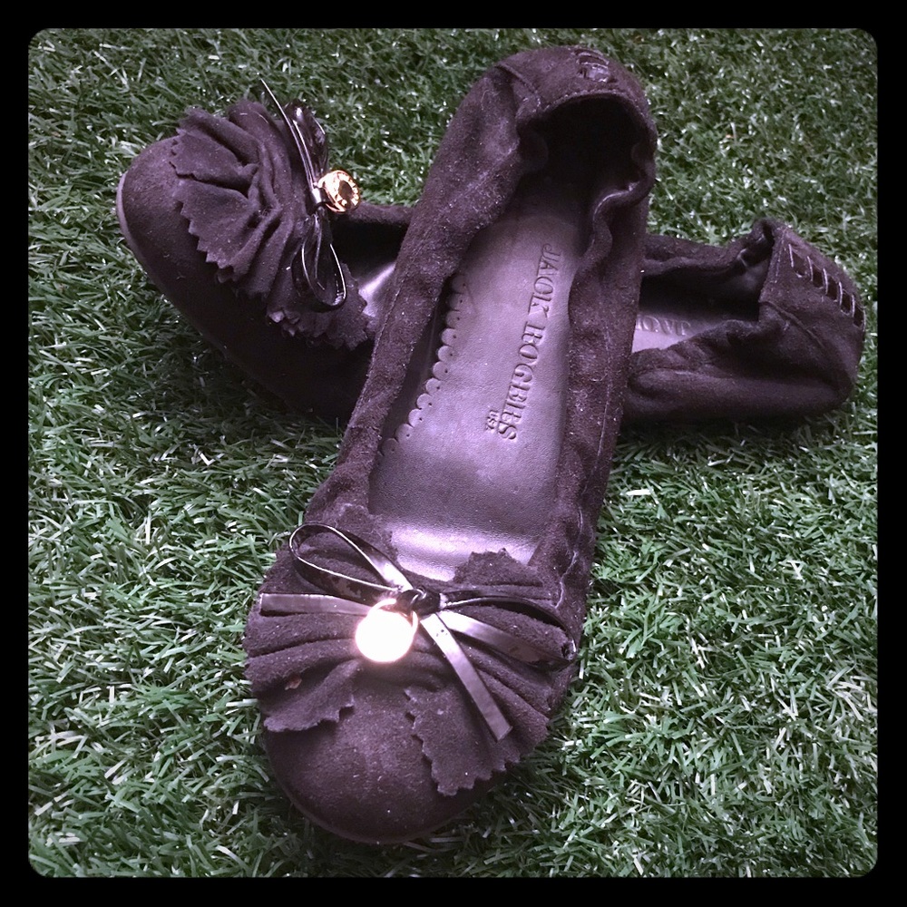 Suede Jack Rogers Flats